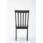 Sedie da pranzo Bloomington Nere e Ciliegio (Set da 2) - Boraam: Legno massello di gomma, Senza braccioli, Capacità 136 kg, Schienale a stecche