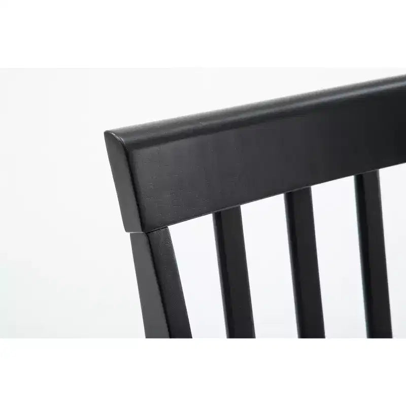 Sedie da pranzo Bloomington Nere e Ciliegio (Set da 2) - Boraam: Legno massello di gomma, Senza braccioli, Capacità 136 kg, Schienale a stecche