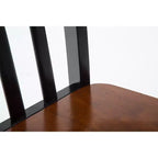 Sedie da pranzo Bloomington Nere e Ciliegio (Set da 2) - Boraam: Legno massello di gomma, Senza braccioli, Capacità 136 kg, Schienale a stecche