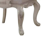 Sedia da pranzo Ragenardus da 23" in tessuto e finitura bianco anticato - Acme Furniture