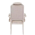 Acme Furniture Sedie da pranzo Wynsor Poltrona in tessuto/Finitura bianco osso vintage