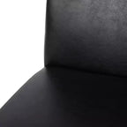 Christopher Knight Home Set of 2 Pollards Faux Leather Upholstered Dining Chairs Midnight Black/Espresso