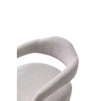 Manhattan Comfort Aspen Modern Tweed Upholstered Dining Armchair Silver Lining
