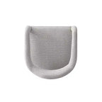 Manhattan Comfort Aspen Modern Tweed Upholstered Dining Armchair Silver Lining