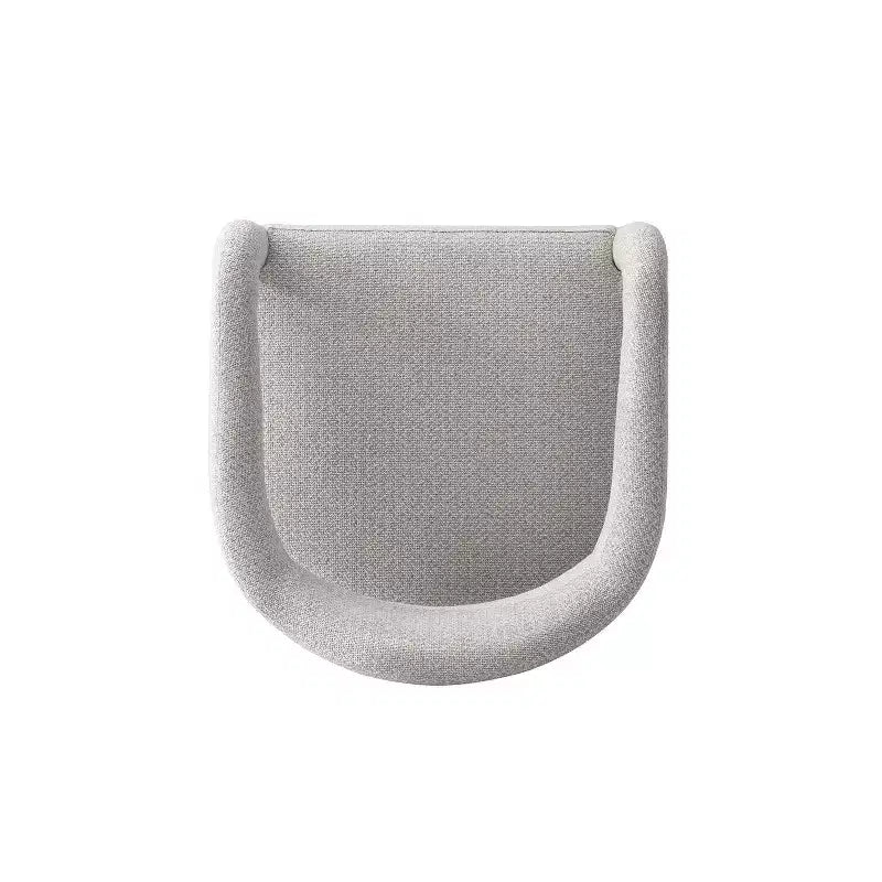 Manhattan Comfort Aspen Modern Tweed Upholstered Dining Armchair Silver Lining
