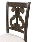 Sedia Stanford Wooden Swirl Back Marrone - Picket House Furnishings: Mid-Century Modern, Seduta Imbottita