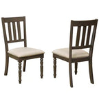 Brassex Set of 2 Claudia Dining Chairs Beige