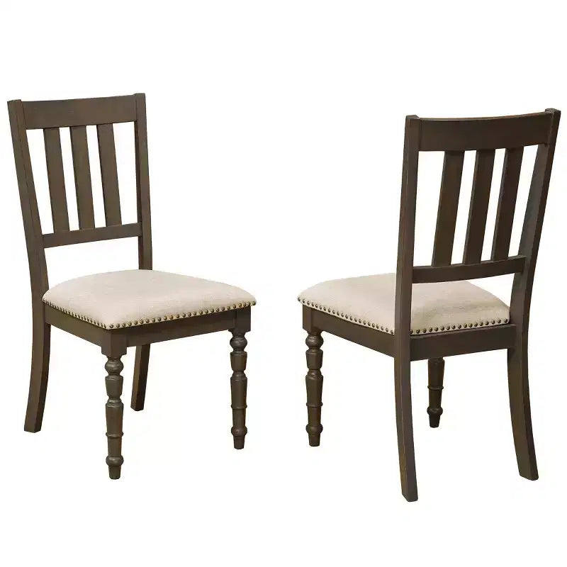 Brassex Set of 2 Claudia Dining Chairs Beige
