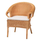 bali & pari Tamara Rattan Dining Chair Honey