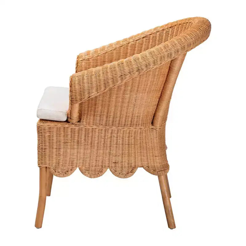 bali & pari Tamara Rattan Dining Chair Honey