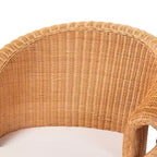 bali & pari Tamara Rattan Dining Chair Honey