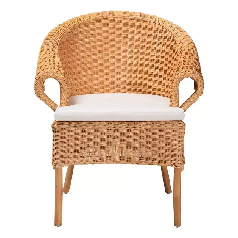 bali & pari Tamara Rattan Dining Chair Honey