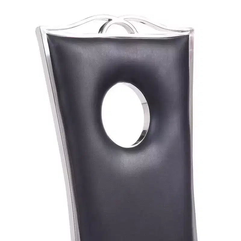 Acme Furniture Cyrene Dining Chairs Black Synthetic Leather/Stainless Steel