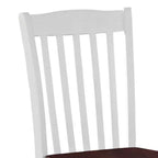 Acme Furniture Green Leigh Dining Chairs White/Walnut Finish