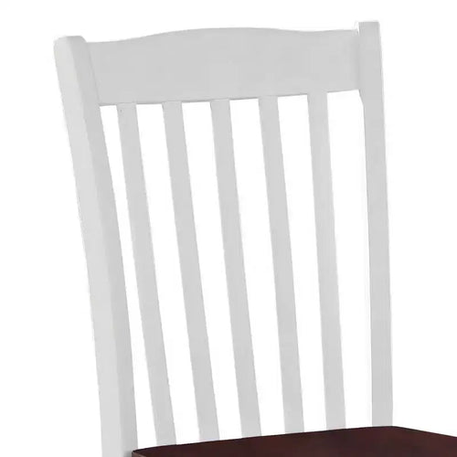 Acme Furniture Green Leigh Dining Chairs White/Walnut Finish