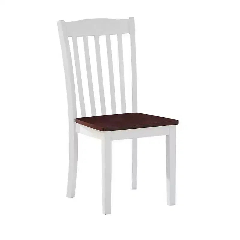 Acme Furniture Green Leigh Dining Chairs White/Walnut Finish