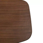 HOMES: Inside + Out Set of 2 Sandy Cove Mid-Century Modern Boucle Dining Chairs Walnut