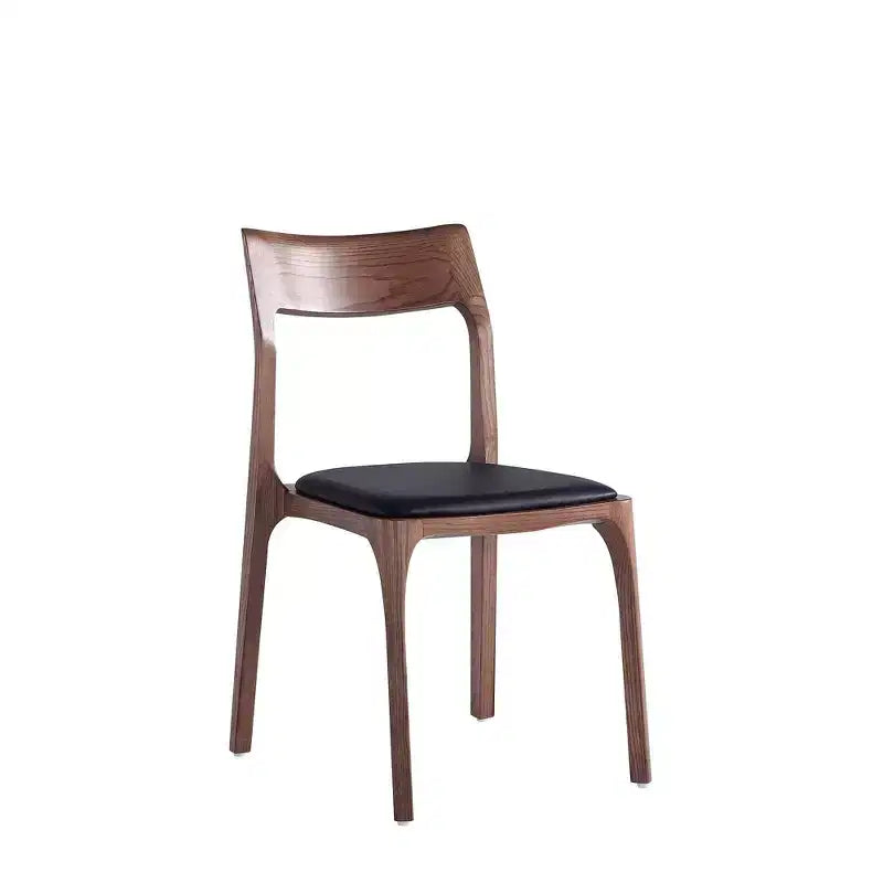 Set di 2 sedie da pranzo impilabili moderne imbottite in similpelle nera - Manhattan Comfort