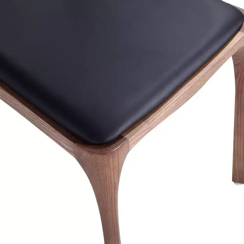 Set di 2 sedie da pranzo impilabili moderne imbottite in similpelle nera - Manhattan Comfort