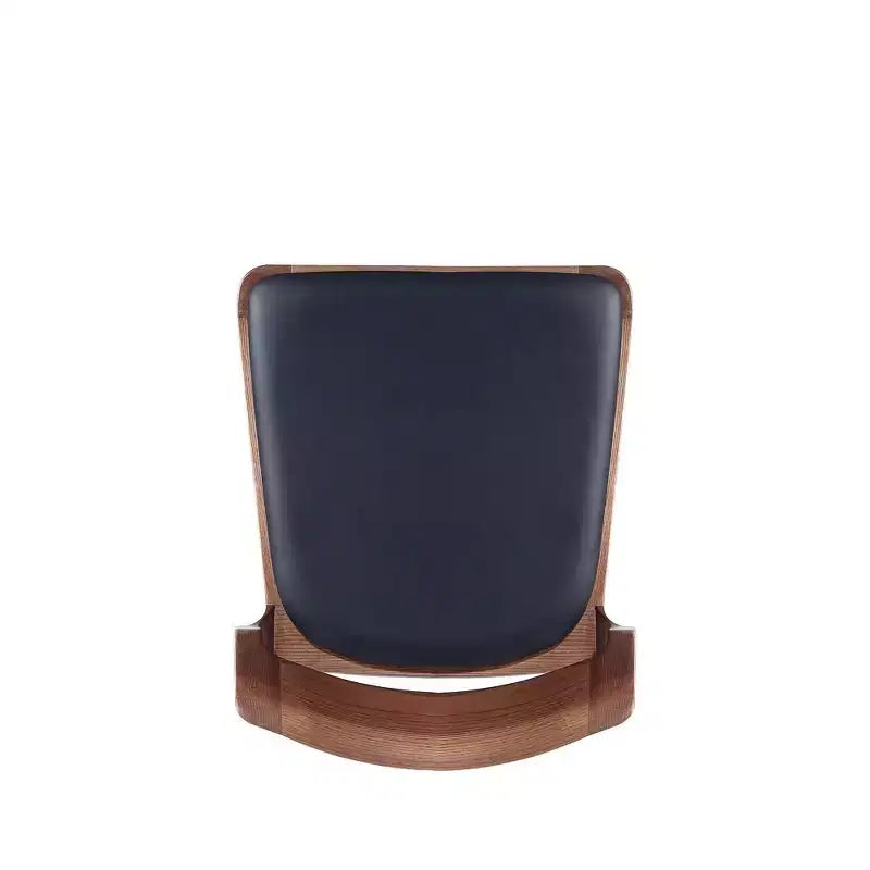 Set di 2 sedie da pranzo impilabili moderne imbottite in similpelle nera - Manhattan Comfort