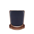 Set di 2 sedie da pranzo impilabili moderne imbottite in similpelle nera - Manhattan Comfort