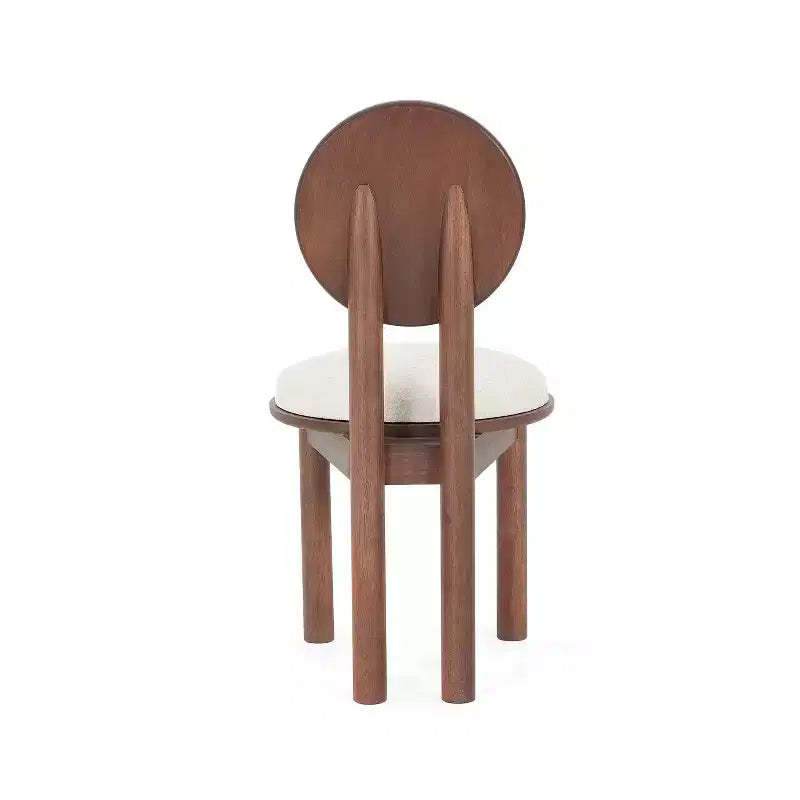Christopher Knight Home Set of 2 Eliza Contemporary Upholstered Rubberwood Armless Dining Chairs Walnut/Beige