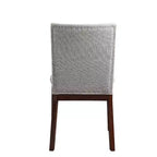 Set of 2 18" Amalie Side Chairs Beige - Steve Silver Co.: Mid Century Modern, Walnut Finish, Polyester Upholstery