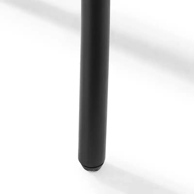 Crosley Camille 4pc Metal Dining Chair Set Matte Black: Steel Frame, X-Back Design, 250lb Capacity