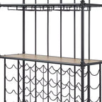 Edina 39" Wine Racks Oak and Sandy Black - Acme Furniture