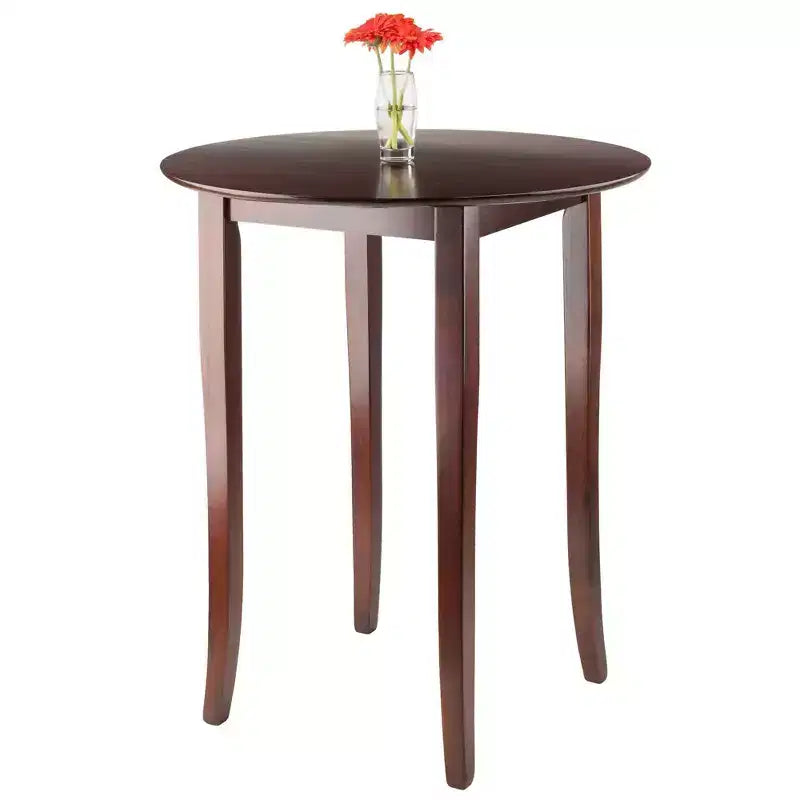 5pc Fiona Counter Height Dining Set with 4 Swivel Stools Wood/Antique Walnut - Winsome