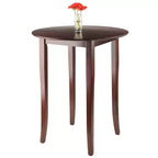 5pc Fiona Counter Height Dining Set with 4 Swivel Stools Wood/Antique Walnut - Winsome