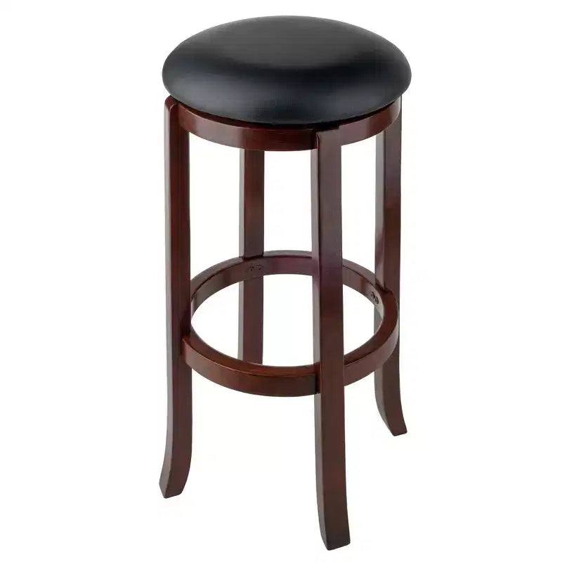 5pc Fiona Counter Height Dining Set with 4 Swivel Stools Wood/Antique Walnut - Winsome