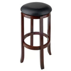 5pc Fiona Counter Height Dining Set with 4 Swivel Stools Wood/Antique Walnut - Winsome