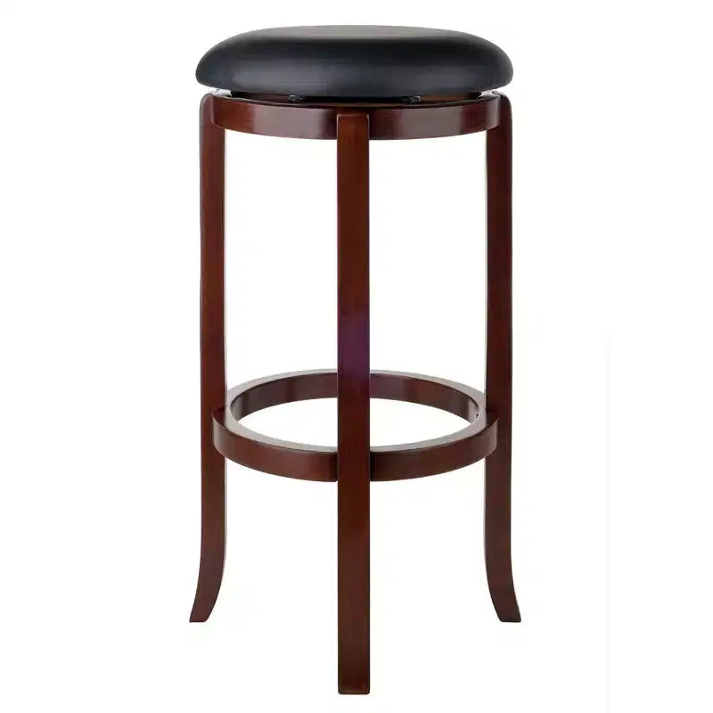 5pc Fiona Counter Height Dining Set with 4 Swivel Stools Wood/Antique Walnut - Winsome