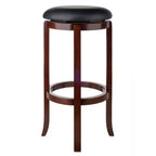 5pc Fiona Counter Height Dining Set with 4 Swivel Stools Wood/Antique Walnut - Winsome