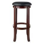 5pc Fiona Counter Height Dining Set with 4 Swivel Stools Wood/Antique Walnut - Winsome