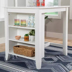 Powell 3 pz Shelby Set da pranzo salvaspazio altezza bancone grigio