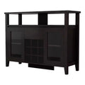 Farzon Transitional 9 Bottle Storage Buffet Server Espresso - miBasics