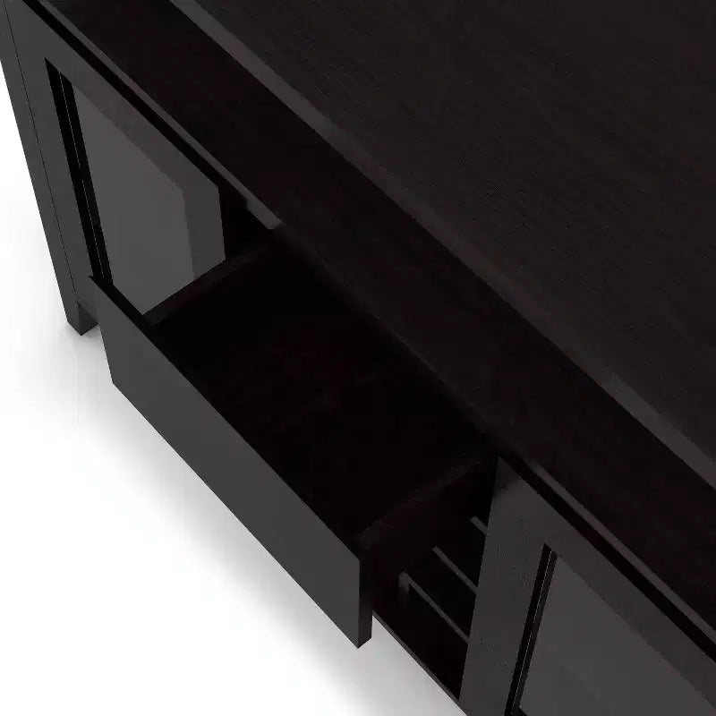 Farzon Transitional 9 Bottle Storage Buffet Server Espresso - miBasics
