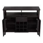 Farzon Transitional 9 Bottle Storage Buffet Server Espresso - miBasics