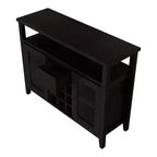 Farzon Transitional 9 Bottle Storage Buffet Server Espresso - miBasics