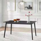 Lifestorey 6pc Whitney Rectangular Dining Set Black