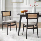 Lifestorey 6pc Whitney Rectangular Dining Set Black