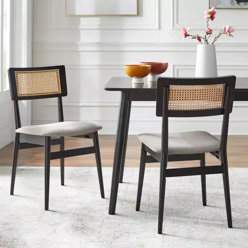 Lifestorey 6pc Whitney Rectangular Dining Set Black