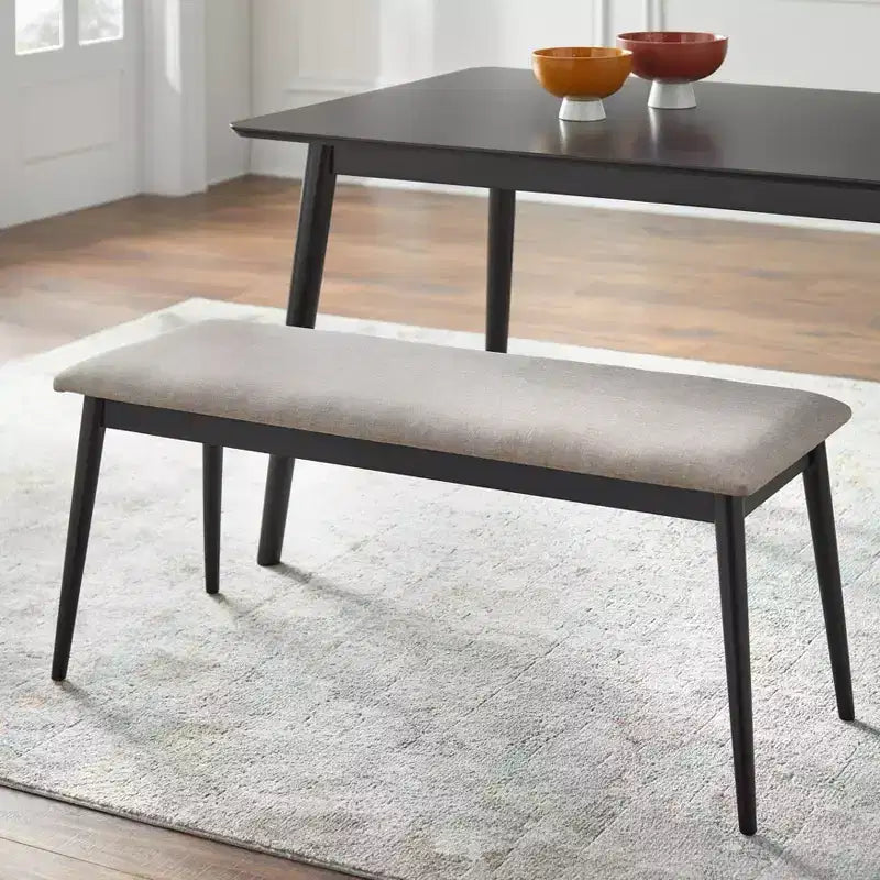 Lifestorey 6pc Whitney Rectangular Dining Set Black