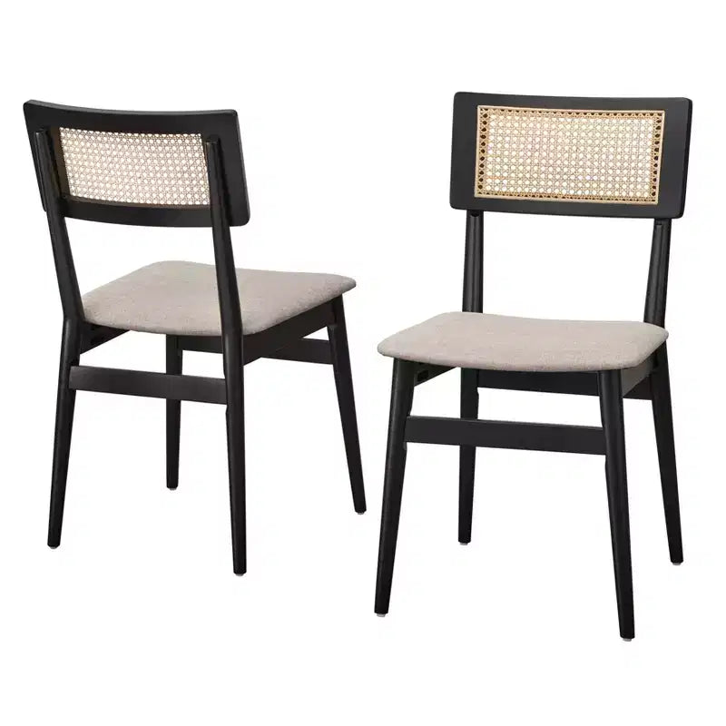 Lifestorey 6pc Whitney Rectangular Dining Set Black