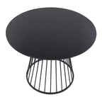 LumiSource Canary MDF Dining Table Black Metal/Black
