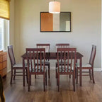 Home Design 7pc Jesse Dining Set Dark Brown