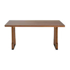 Christopher Knight Home Rowan Rustic 63" Dining Table with Double Pedestal Base Walnut