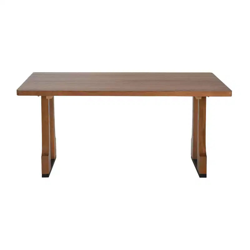 Christopher Knight Home Rowan Rustic 63" Dining Table with Double Pedestal Base Walnut